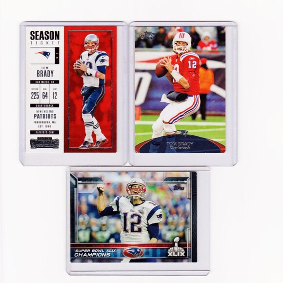 Tom Brady Football Cards Lot Set Pack Mint - Picture 1 of 3